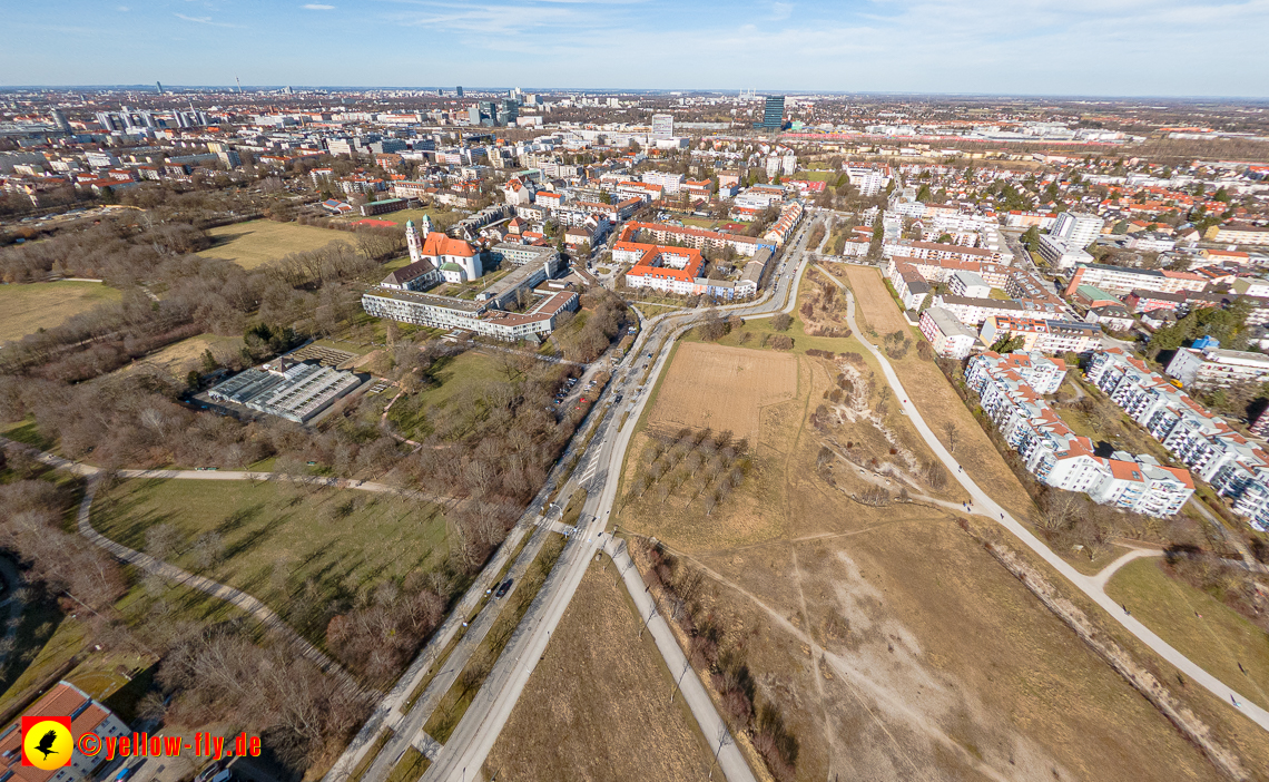20.02.2023 - der Hachinger Bach zwischen Berg am Laim und Neuperlach